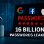 A digital illustration symbolizing a global data breach with secure login icons, abstract cyber elements, and neutral background, in 16:9 format with no overlapping text or logos