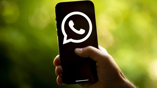 Hand holding a smartphone with large WhatsApp logo on screen, symbolizing blocked VoIP calls and the need for VPN access in countries like Egypt.