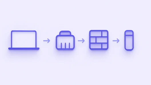 A 2D digital illustration representing secure VPN and network connections, featuring abstract icons for devices, secure tunnels, and servers, arranged with plenty of space around all edges for a clean look.