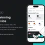 Surfshark award-winning VPN interface with recommended server locations shown on mobile, highlighting secure encrypted connection features.