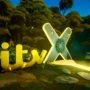 ITVX logo in a jungle-themed setting, symbolizing ITV’s virtual world and streaming access from anywhere with a VPN