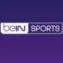beIN SPORTS official logo on a purple gradient background, symbolizing international sports streaming