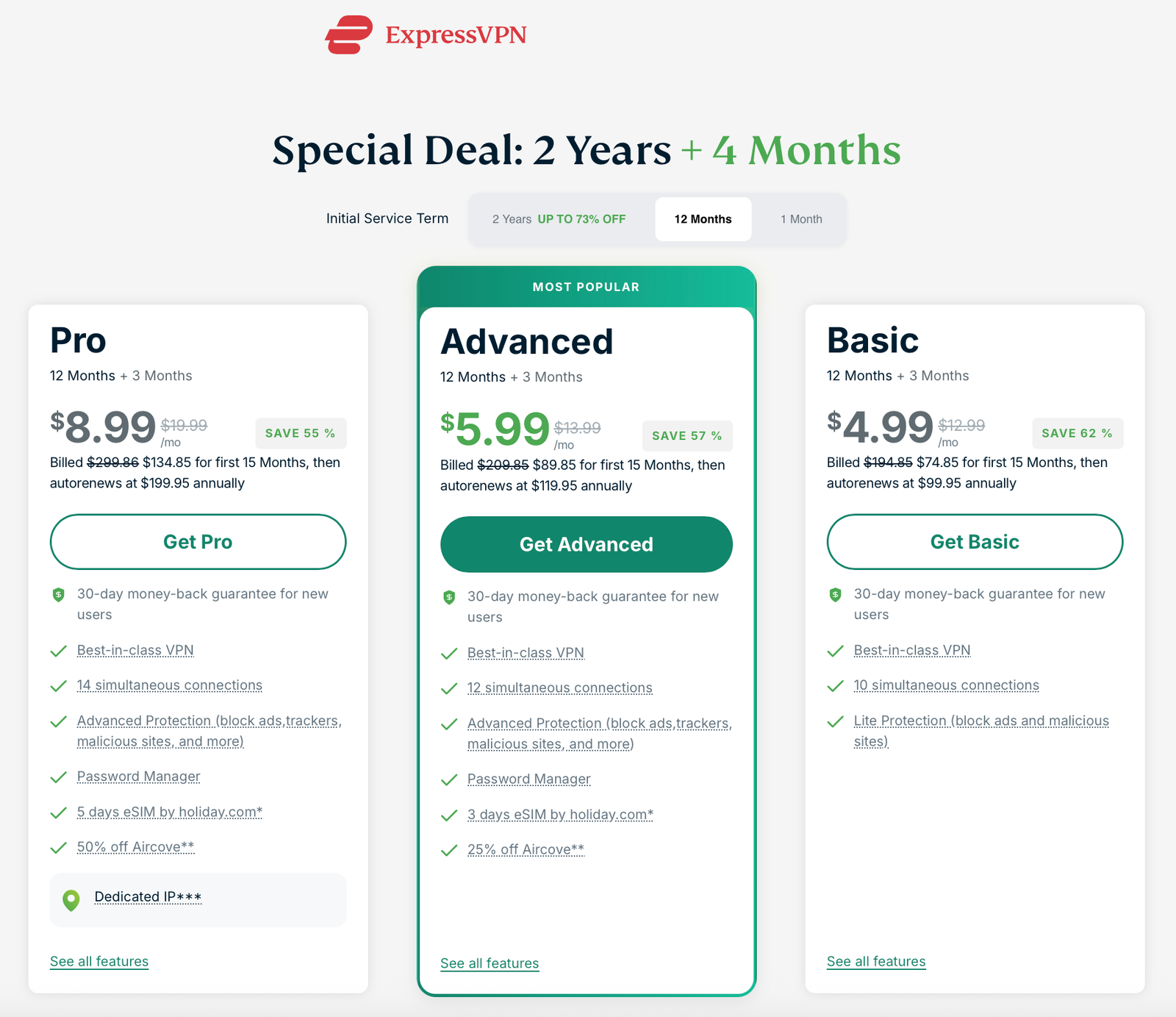 expressvpn pricing plans 12 months plus 3 months | Venclikovi.com