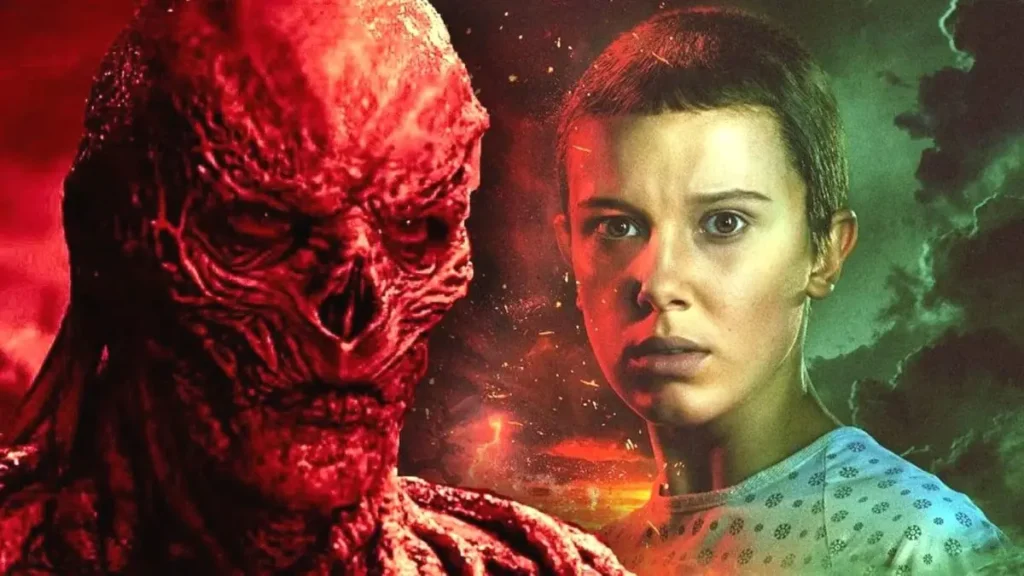 stranger-things-5-eleven-vs-vecna-red-scene_ads | Venclikovi.com Eleven faces Vecna in a fiery red scene from Stranger Things 5.