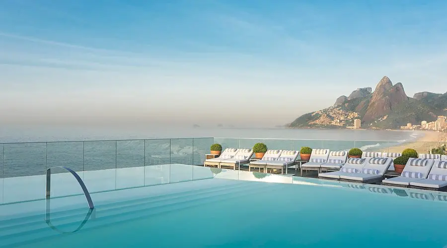 HOTEL FASANO RIO DE JANEIRO | Venclikovi.com Rooftop infinity pool at Hotel Fasano overlooking Ipanema