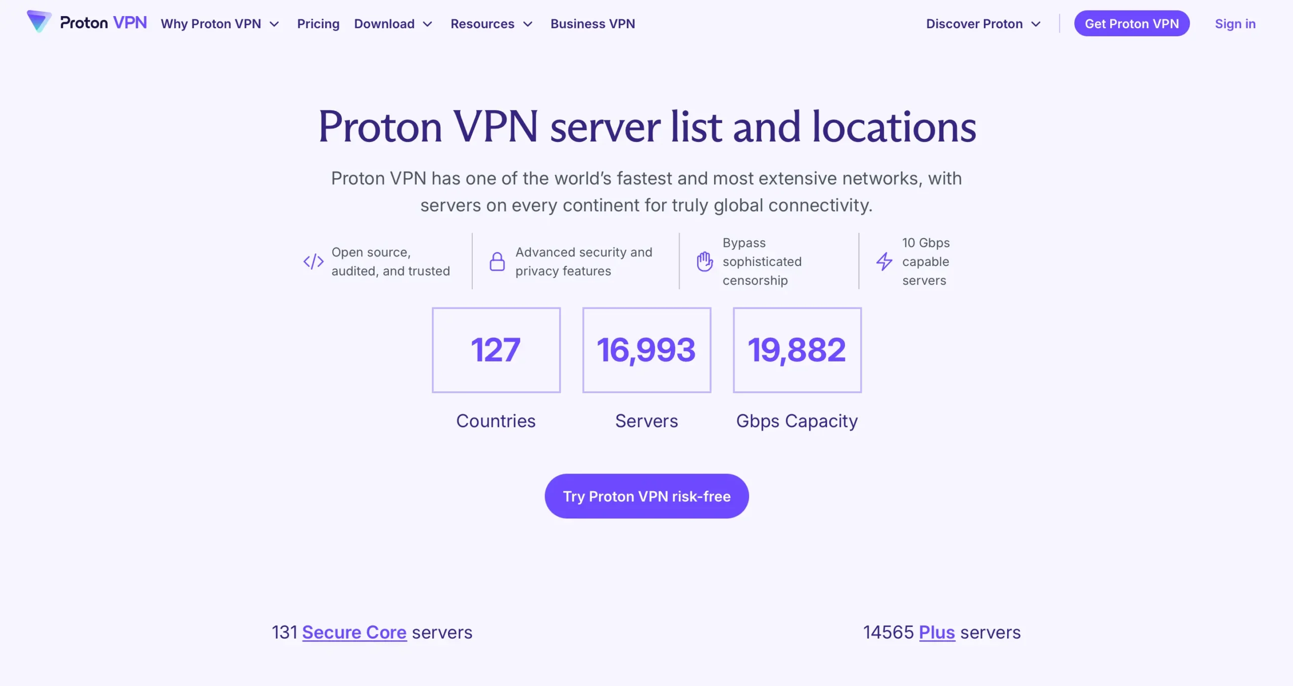 ProtonVPN servers December 2025 | Venclikovi.com ProtonVPN server stats as of December 2025: 16,993 servers in 127 countries with 19,882 Gbps total capacity.