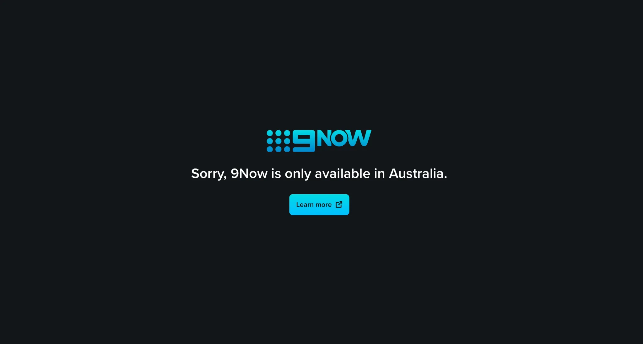 9now_geo_block_message | Venclikovi.com 9Now error message stating it is only available in Australia