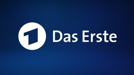 Official logo of ARD Das Erste on a dark blue background