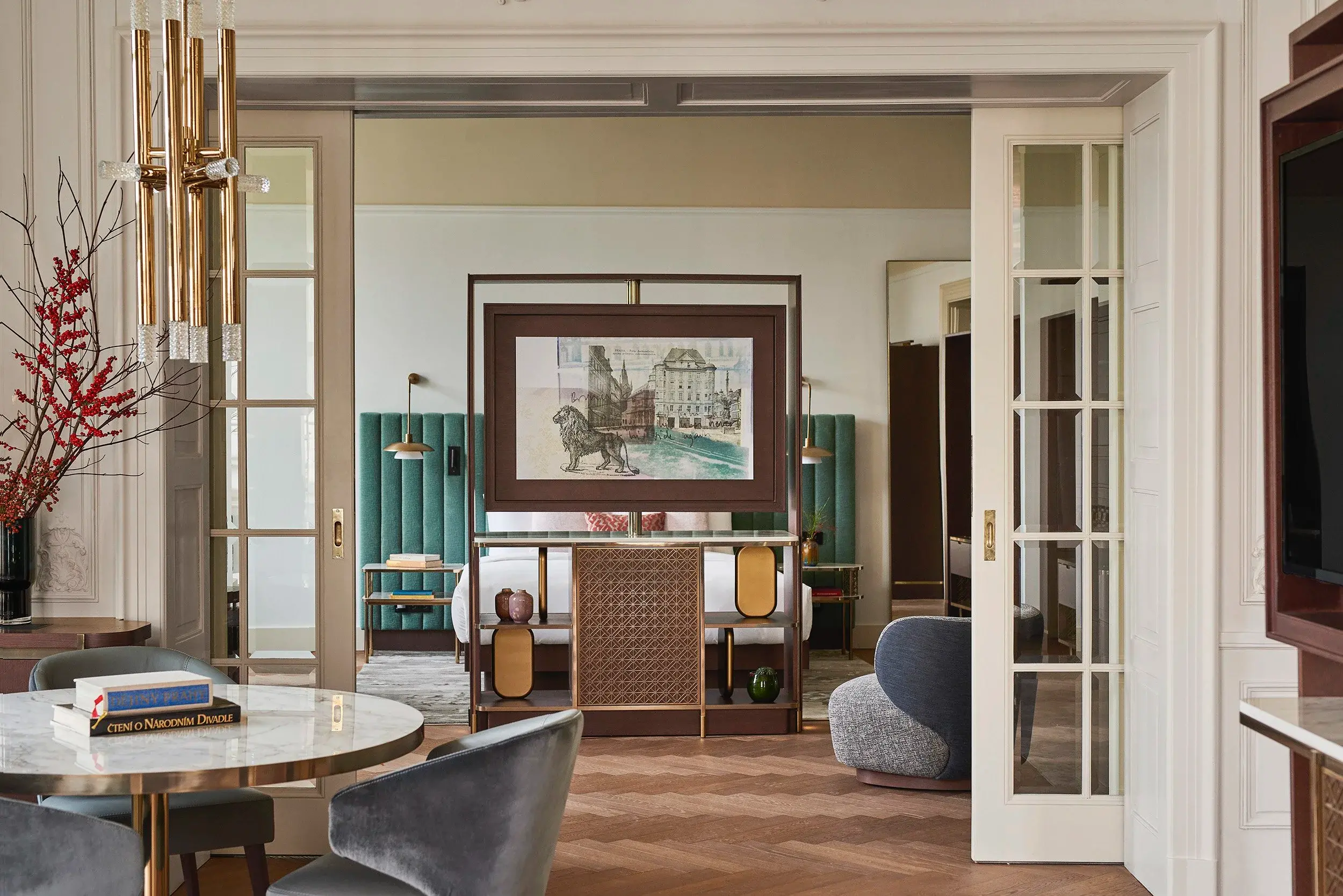 Andaz Prague- The Design Maverick | Venclikovi.com Elegant interior of Andaz Prague blending modern design with historic architectural details in the heart of Prague 1