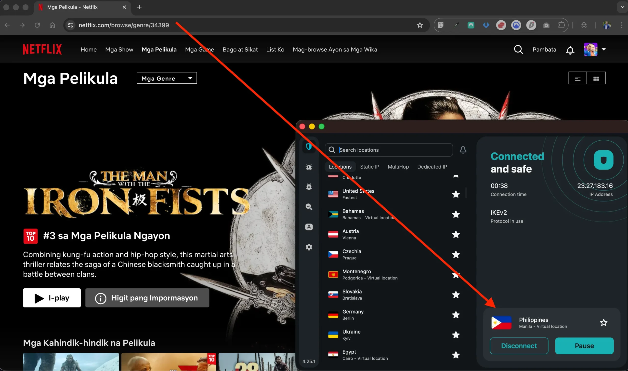 Netflix-Philippines-with-SurfShark | Venclikovi.com Netflix Philippines accessed using Surfshark VPN connected to Manila