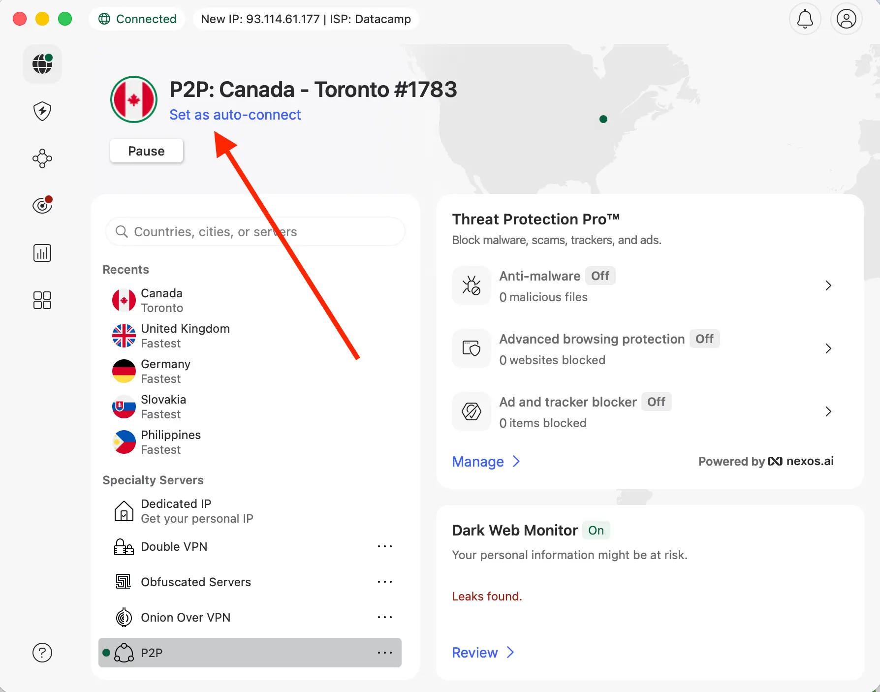 NordVPN connect to Canadian server | Venclikovi.com NordVPN app